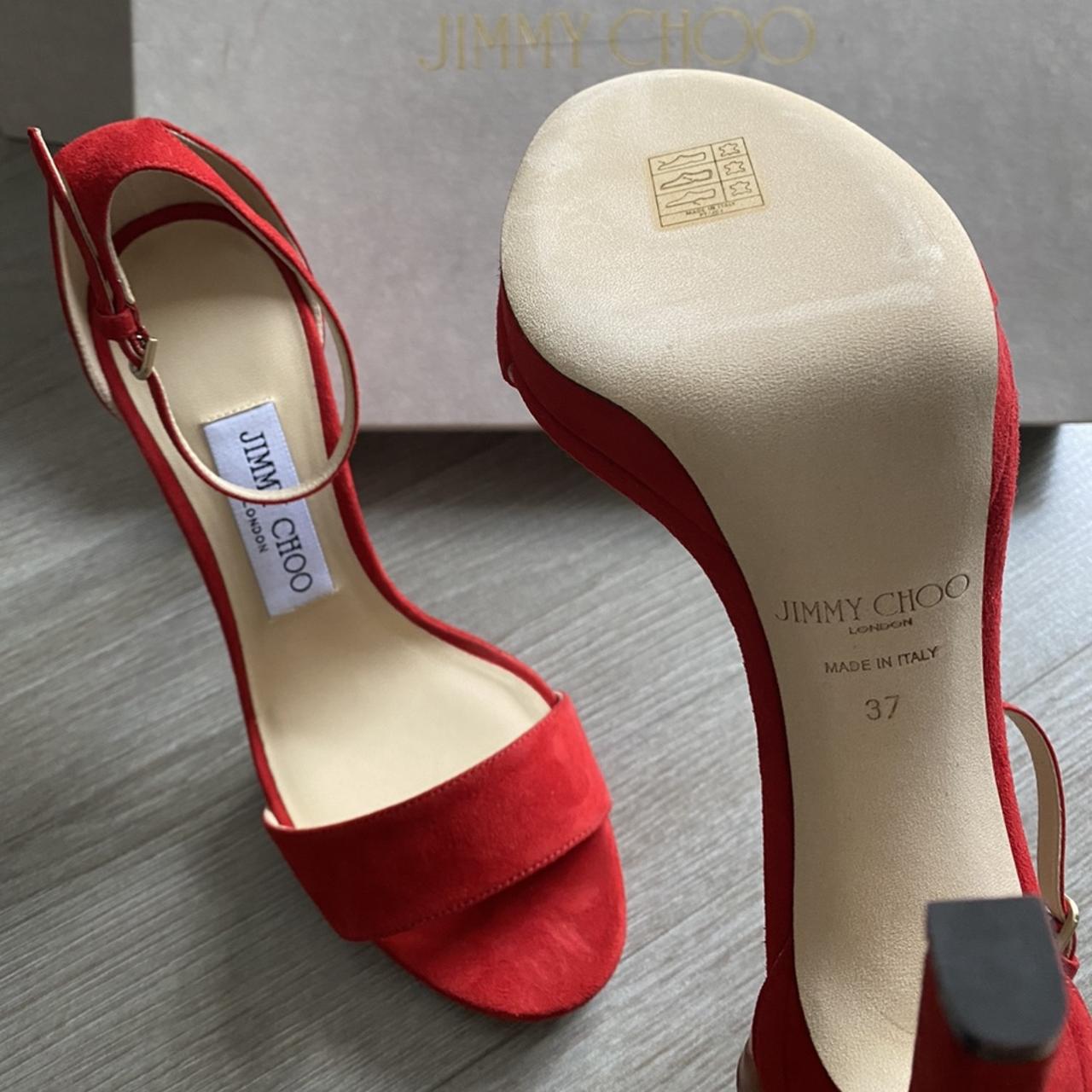 Jimmy Choo ‪Misty 120 sandals in size 4-unworn... - Depop‬