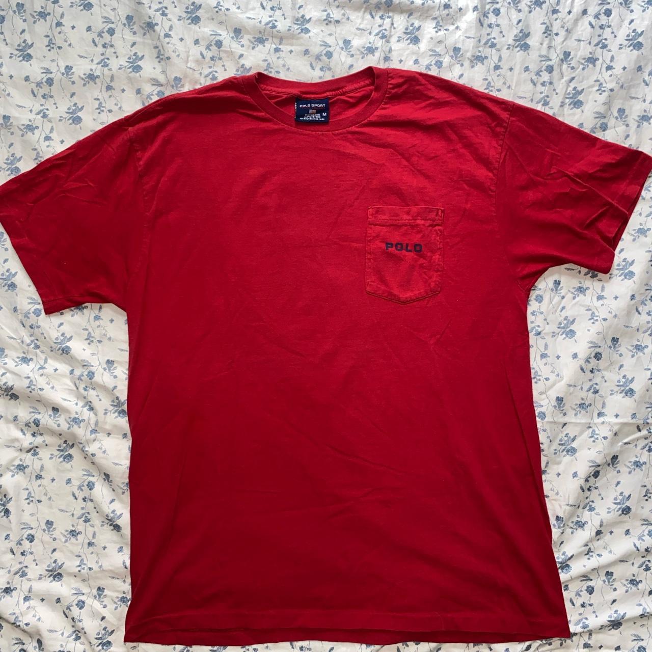 Polo Sport Men's Red Tshirt Depop