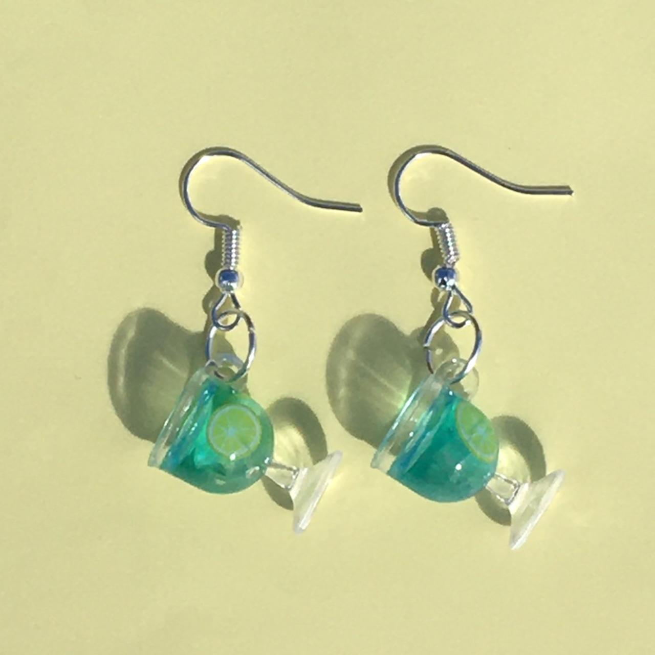 blue wkd earrings