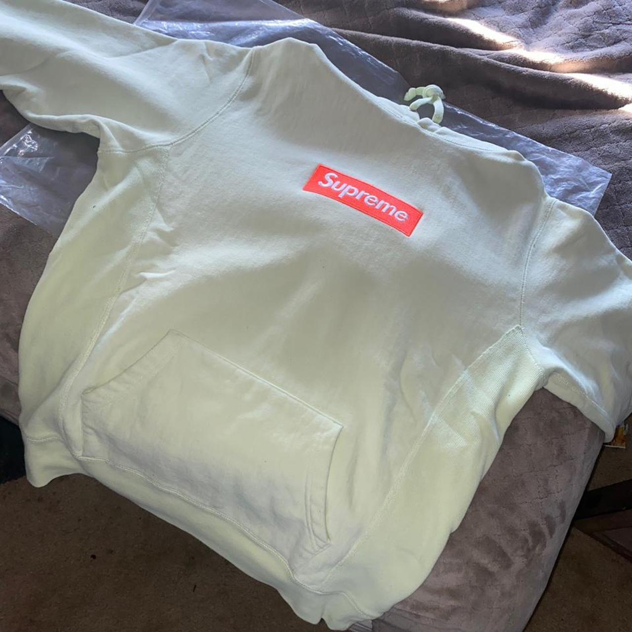 supreme neon green hoodie