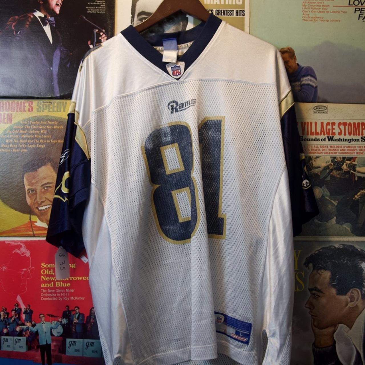 Vintage 60s NFL Rams Jersey Shirt 3/4 Sleeves - Depop