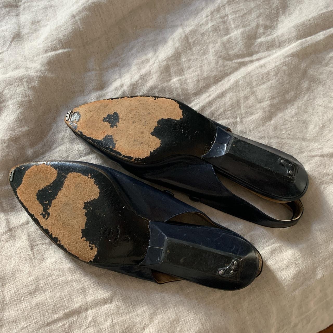 Walter Van Beirendonck Women's Navy and Cream Ballet-shoes (3)