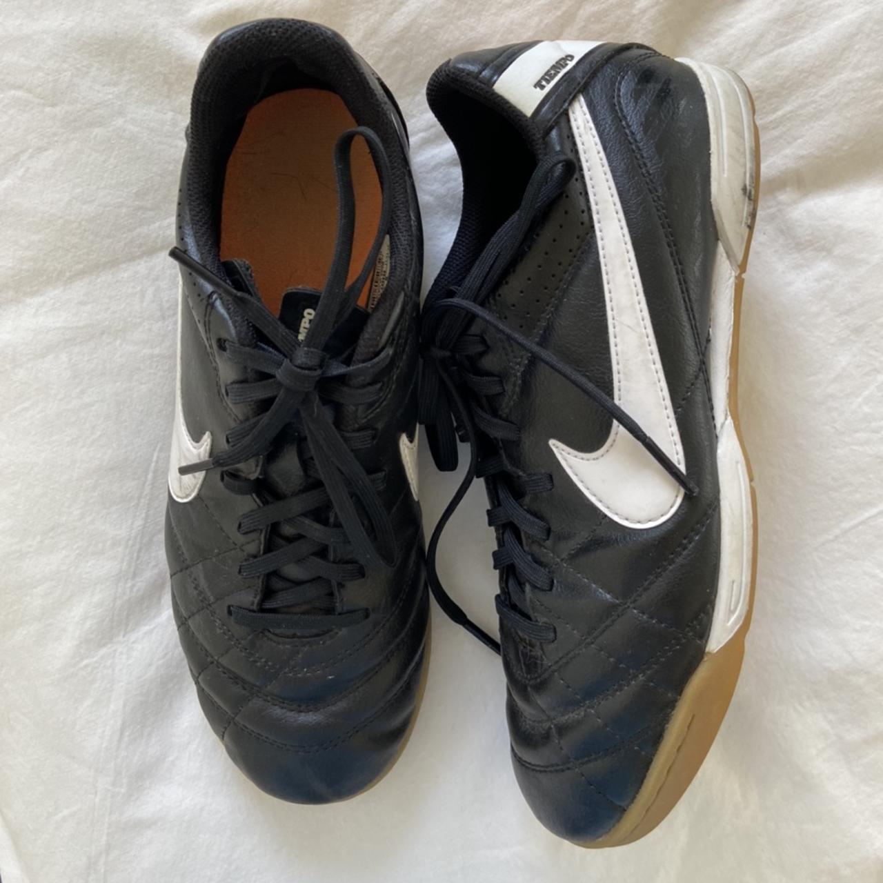 Black, Green and white Nike tiempo Astros Been warn - Depop