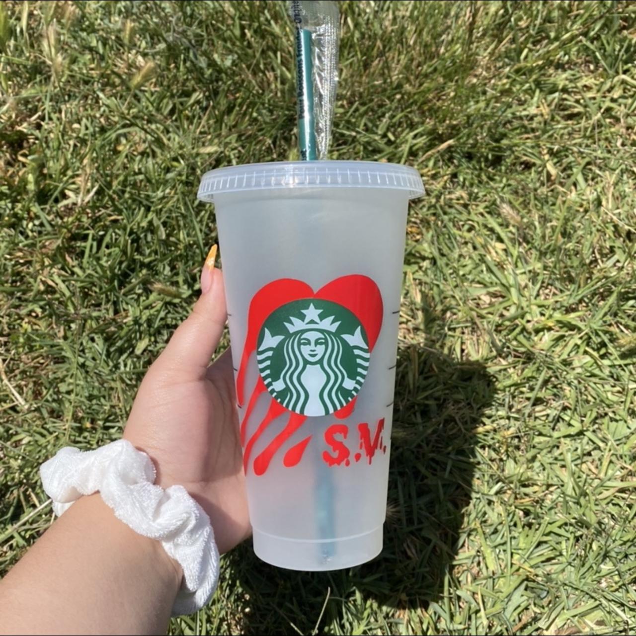 harry styles themed starbucks cup 🍒🍉⭐️ tpwk - Depop