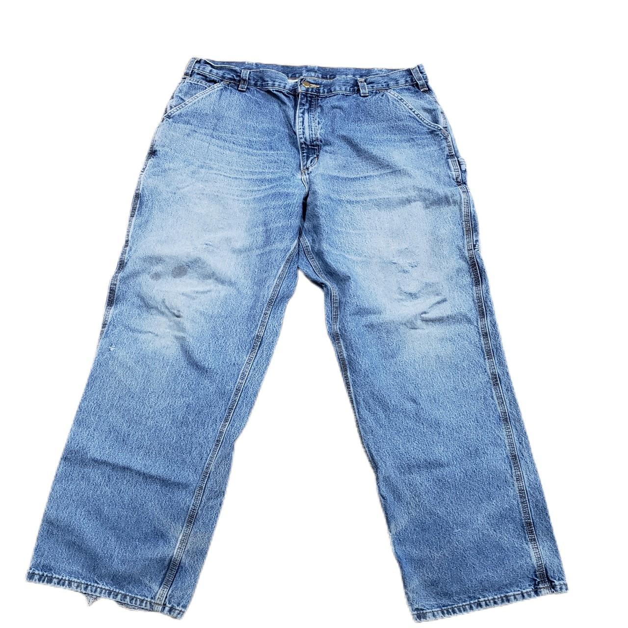 Men's Carhartt Pants Size 38X34 Color Blue Depop