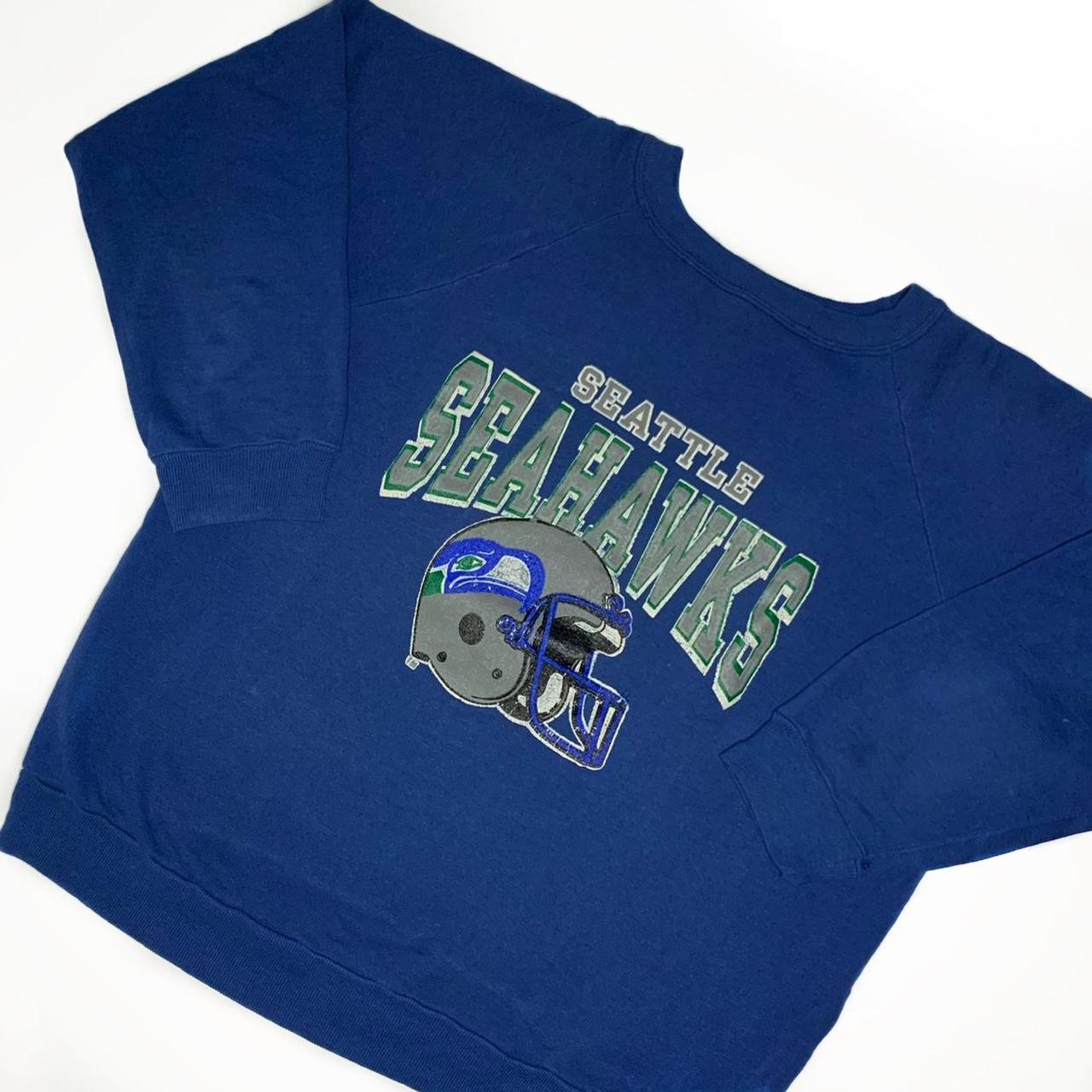 Vintage Seattle Seahawks Crewneck Sweatshirt - L - Depop