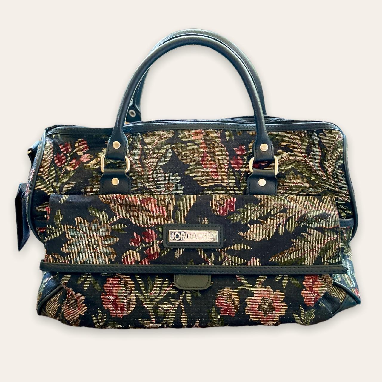 adorable 90s vintage tapestry duffle bag by... Depop