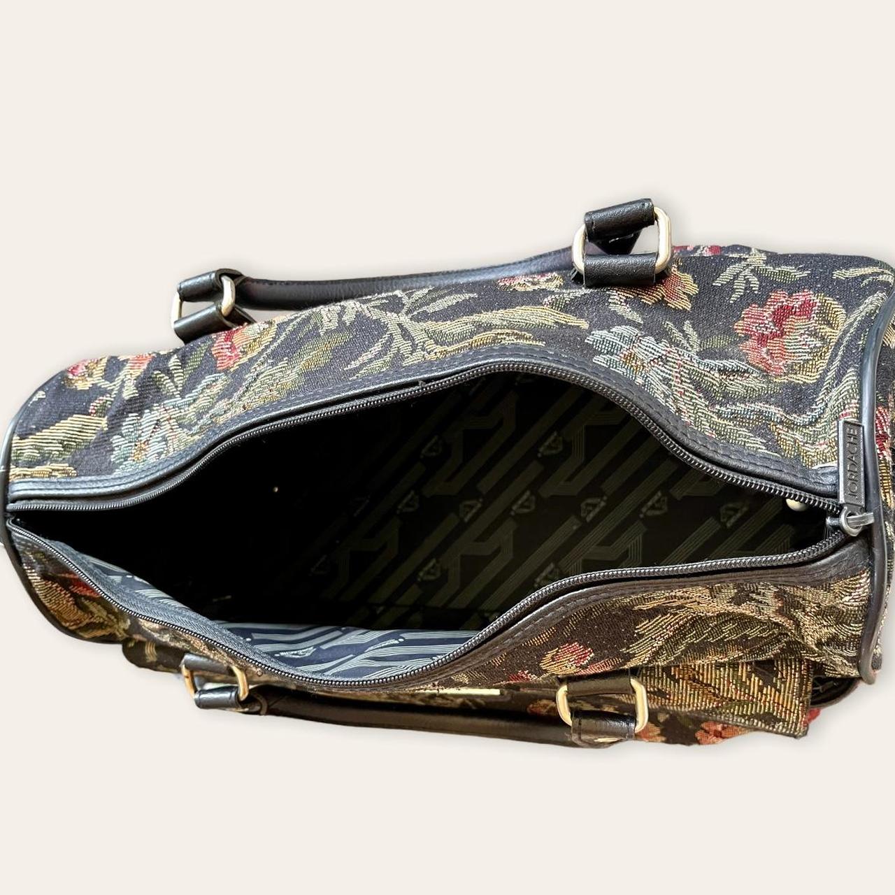 adorable 90s vintage tapestry duffle bag by... Depop