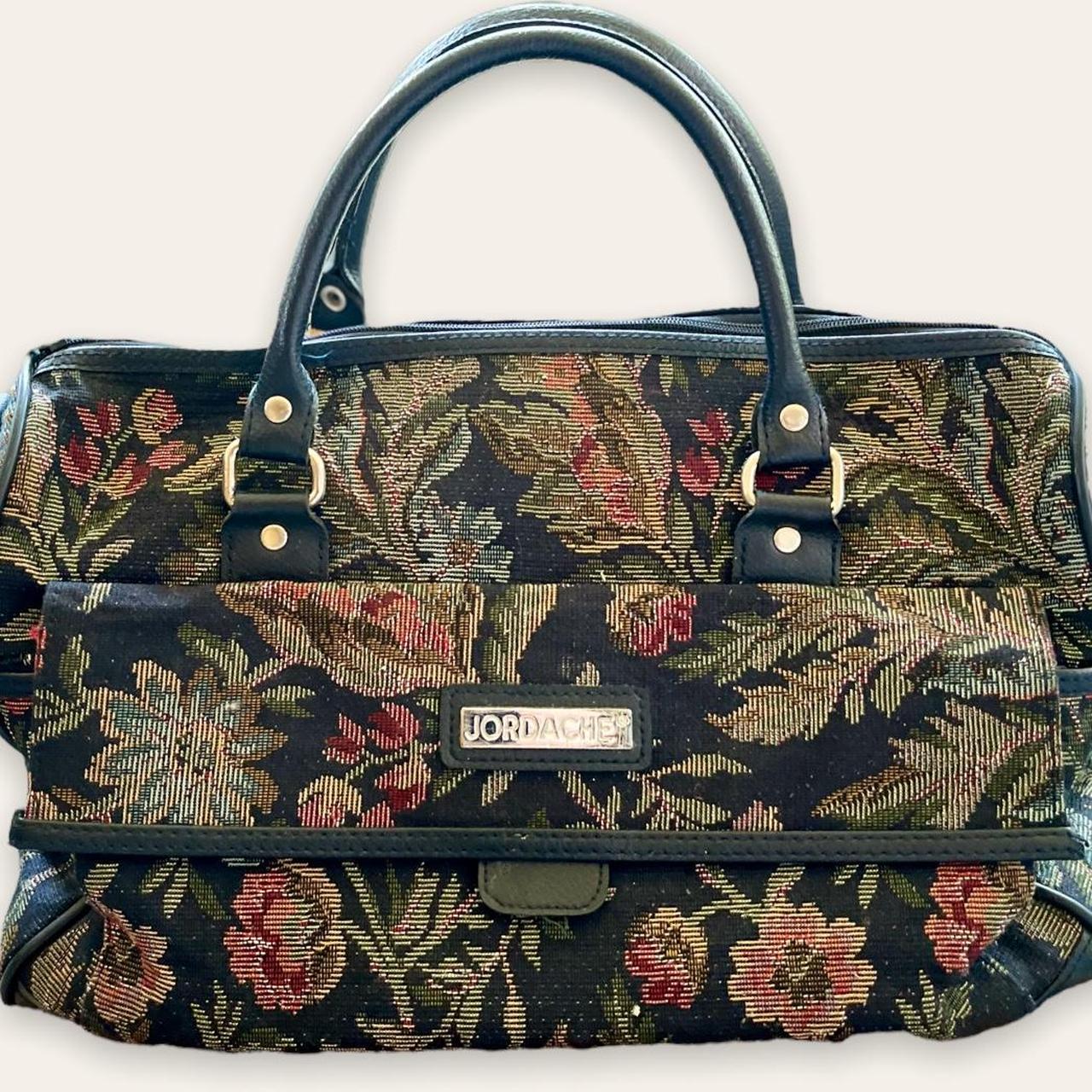 adorable 90s vintage tapestry duffle bag by... Depop