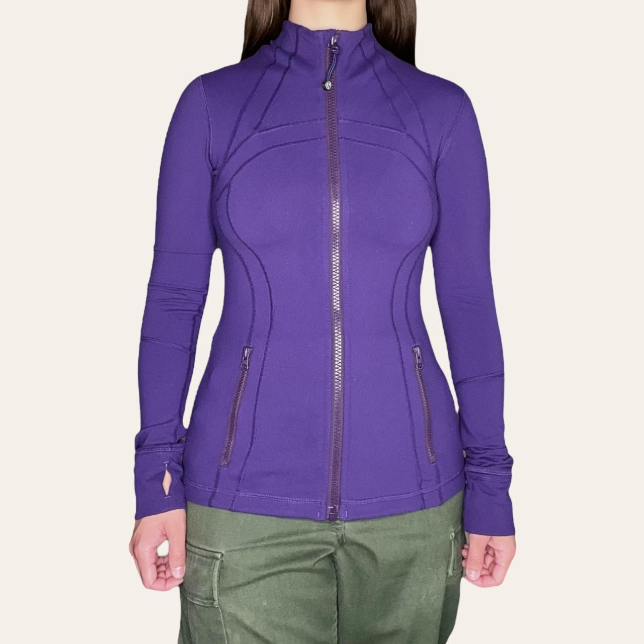 purple lululemon define jacket. size 4 dm for... Depop