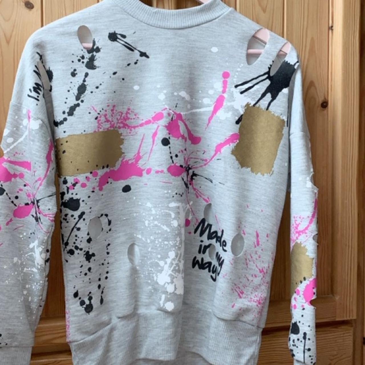 Paint sale splatter jumper