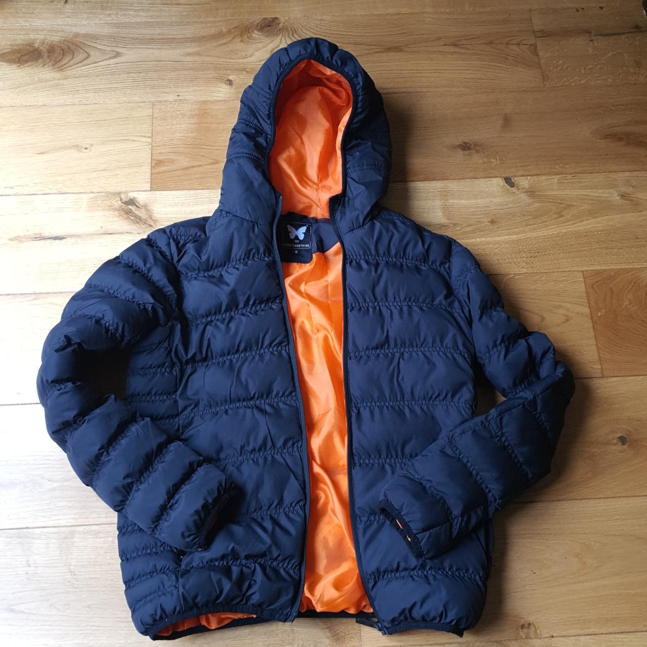 Orange deals blue jacket