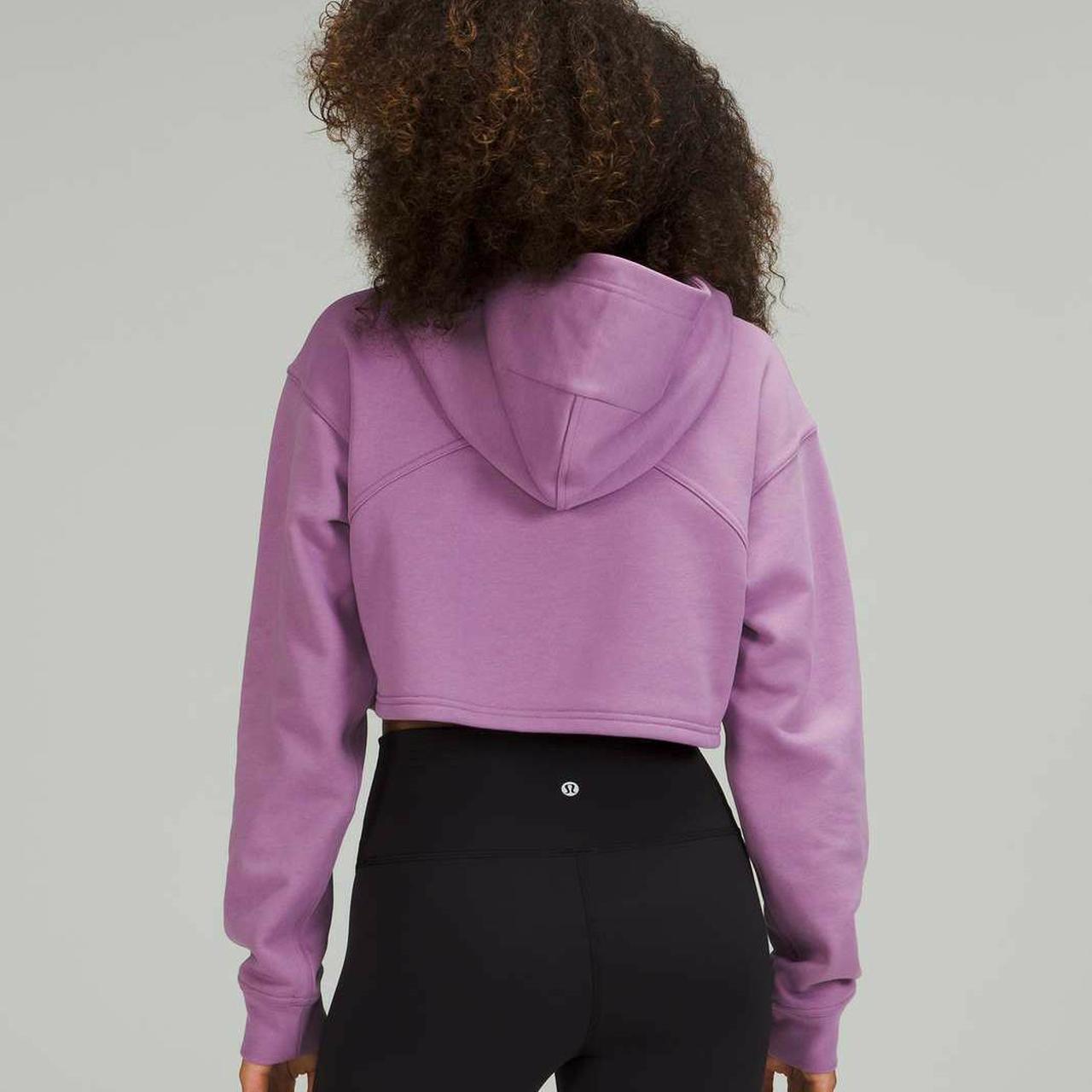 Lululemon All Yours Cropped Hoodie Color Wisteria... - Depop