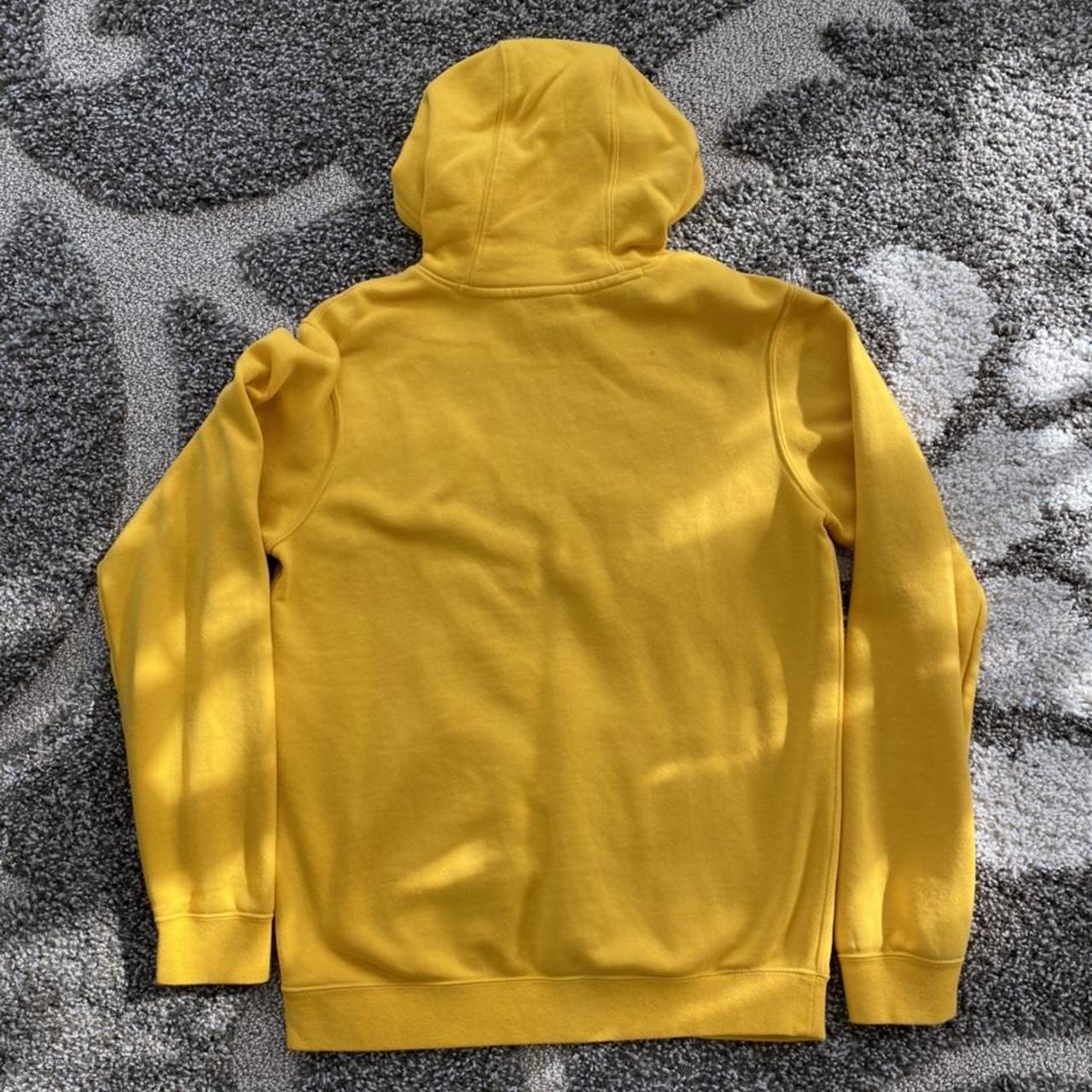 Nike Men's Yellow and Black Hoodie Depop