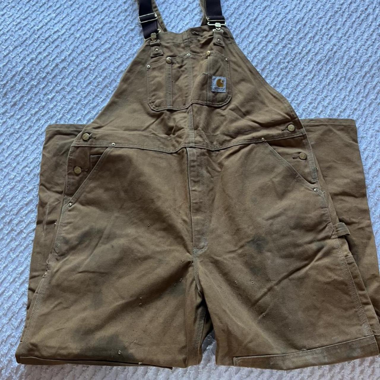 carhartt double knee overalls! fits like a mens 32... Depop