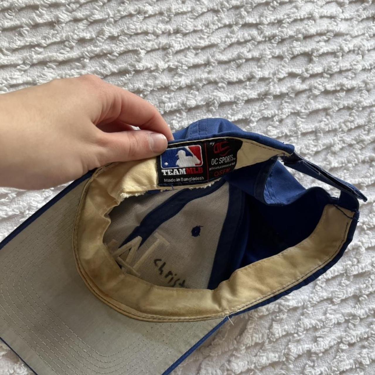 vintage blue LA baseball cap. super cute and trendy.... Depop