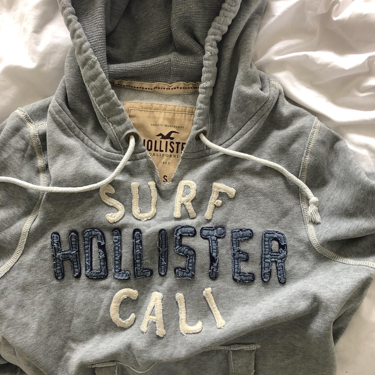 Hollister “Surf Cali” Grey Hoodie Seriously cosy - Depop