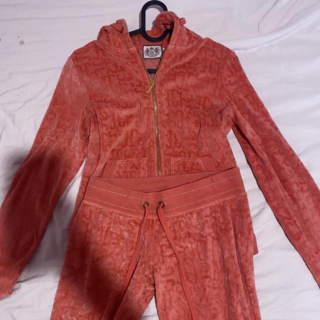 Vintage Juicy Couture Velour Tracksuit Set Message Depop