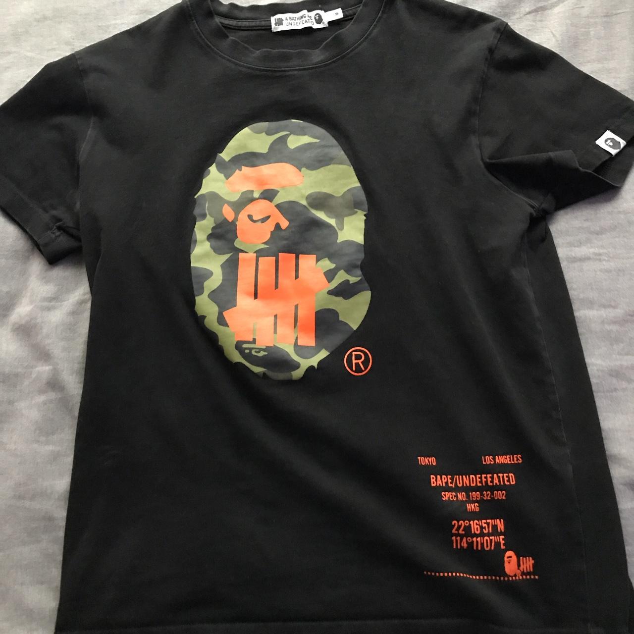 Bape X Undefeated T Shirt #bape #supreme