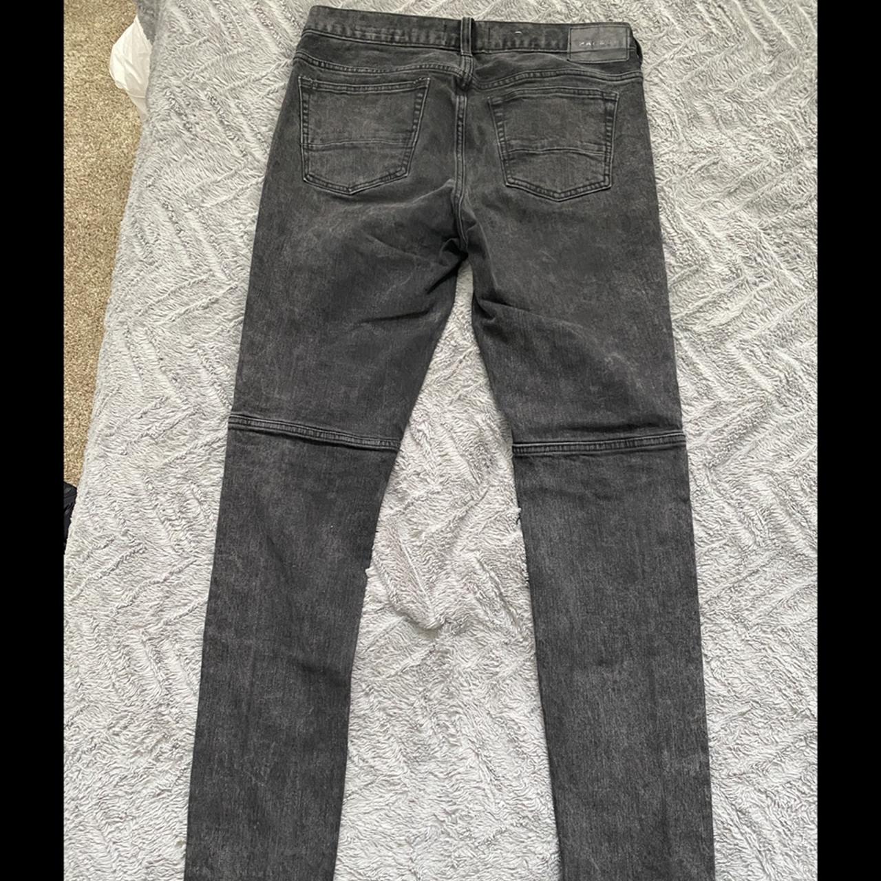 ‼️Black Pacsun skinny jeans with zipper detailing... - Depop