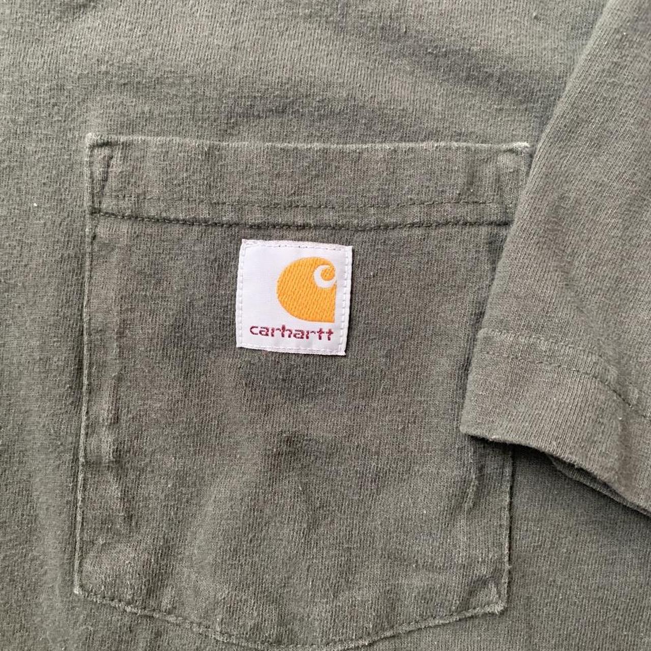 Men’s size S Carhartt Logo Pocket tee in Peat... - Depop
