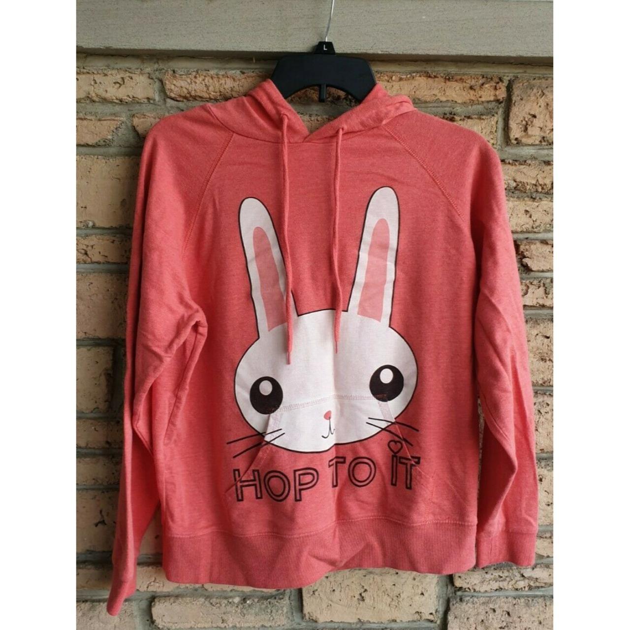 Forever 21 Bunny Hoodie Juniors Large Happy