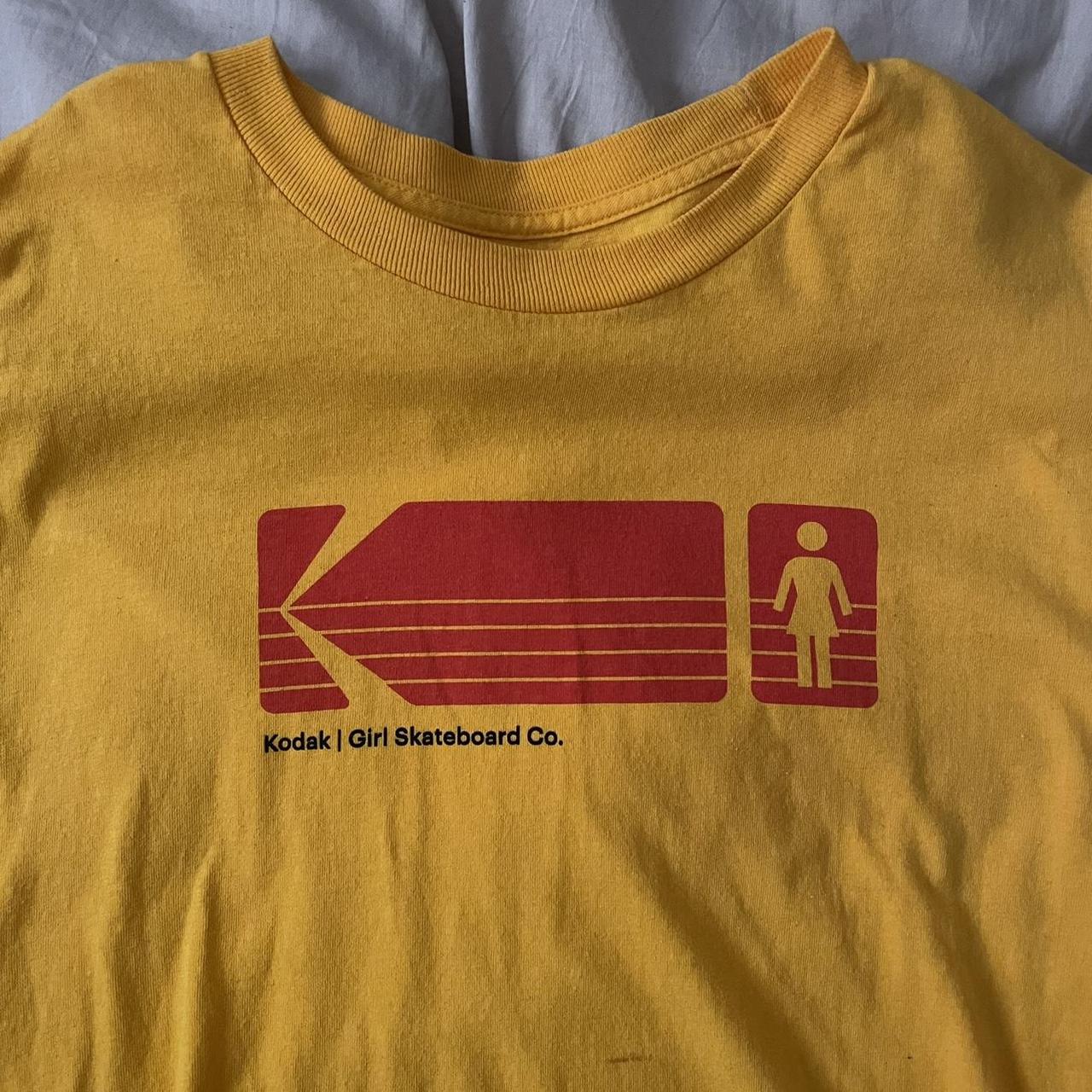 Kodak Men's Yellow and Red T-shirt
