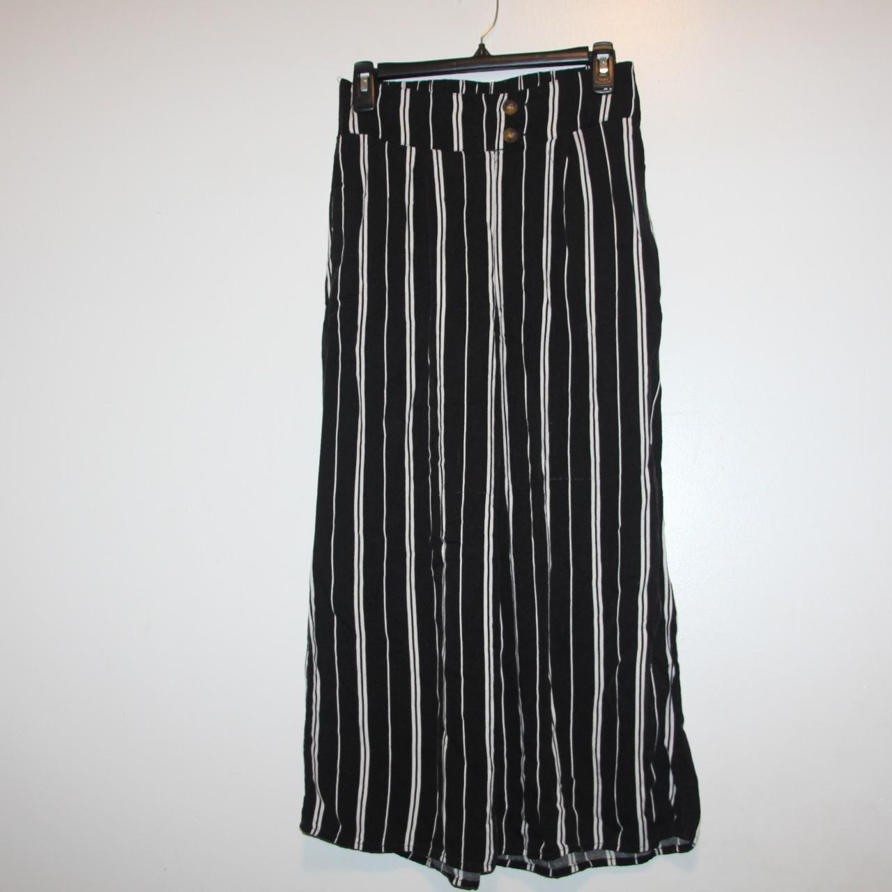 hollister black and white striped pants