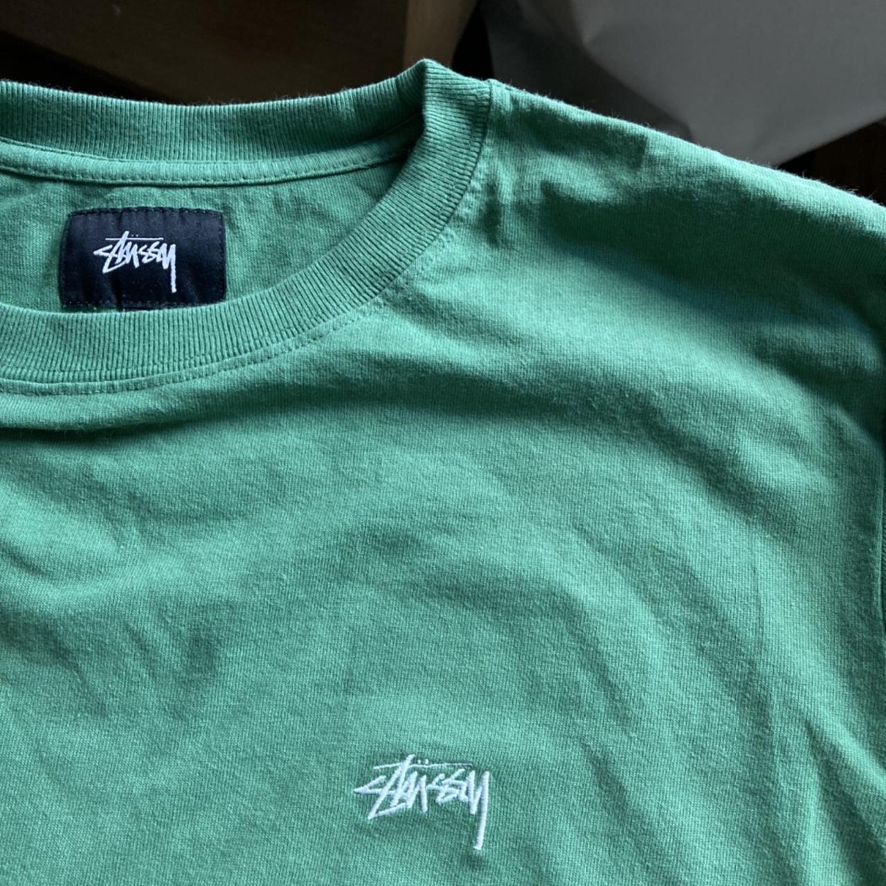 Make offers ! Stussy Green long sleeved t shirt... - Depop