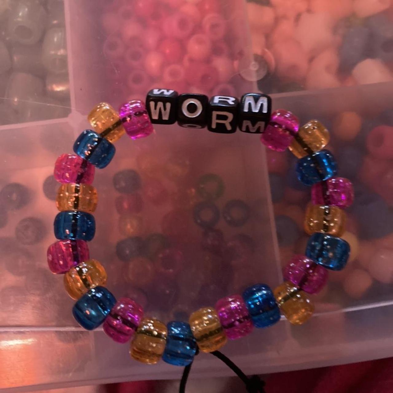Worm on a string inspired kandi bracelet! Made for... Depop