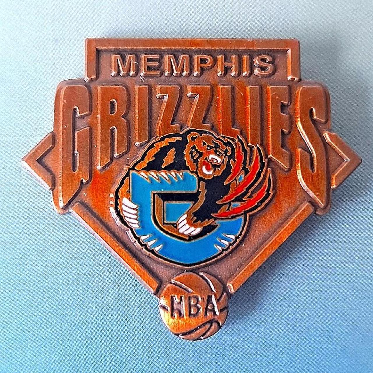 Y2K Memphis Grizzlies NBA Brass Pin 2001 Y2K. 9.9 - Depop