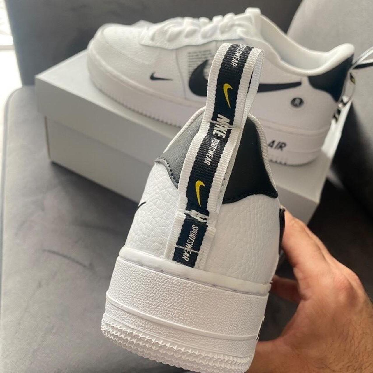 air force 1 low utility black and white