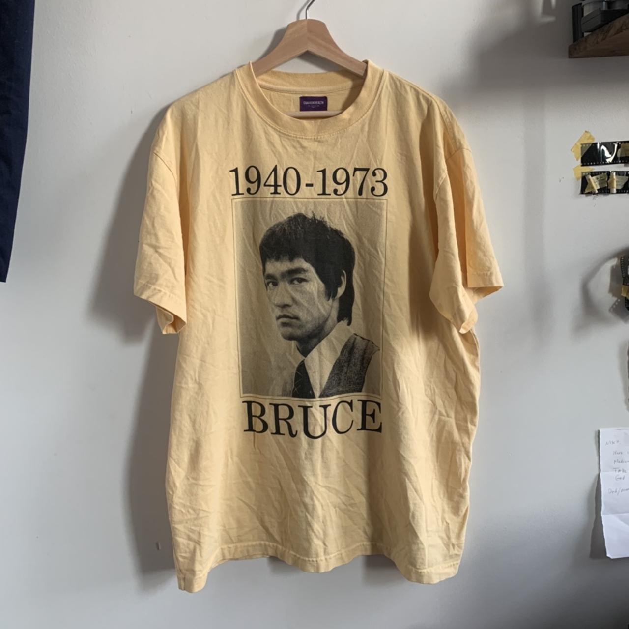 Yellow Commonwealth Bruce Lee T-Shirt. Sz XL. Worn.... - Depop
