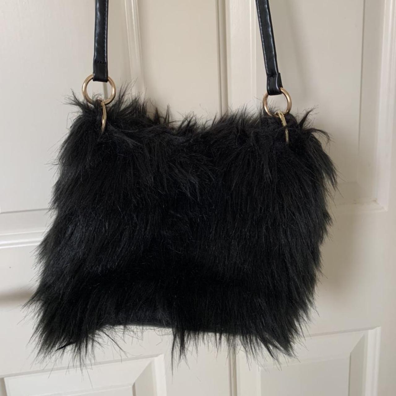 Koko couture faux fur bag, used in good condition,... - Depop