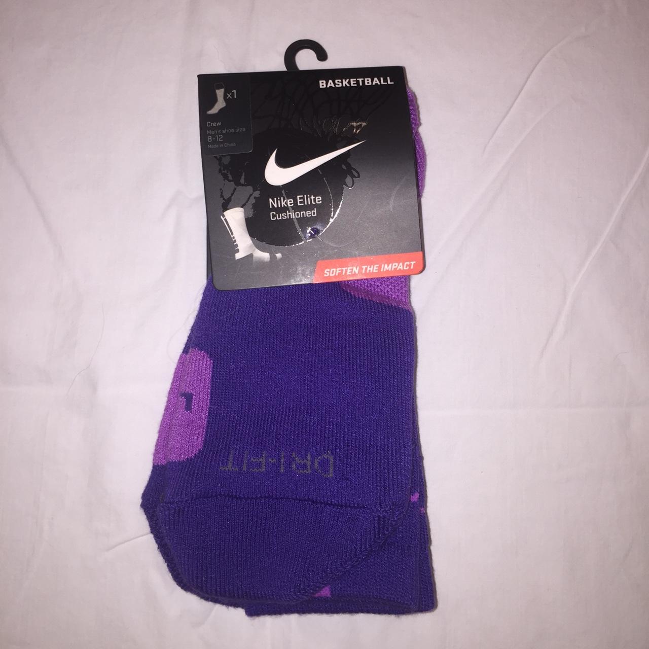 nike elite purple socks