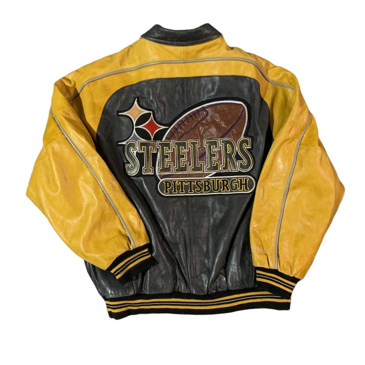 Vintage 90’s Mirage Soft Leather Pittsburgh Steelers...