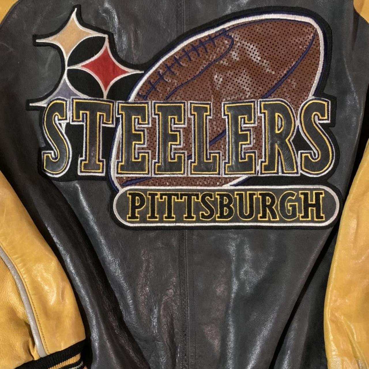 Vintage 90’s Mirage Soft Leather Pittsburgh Steelers...