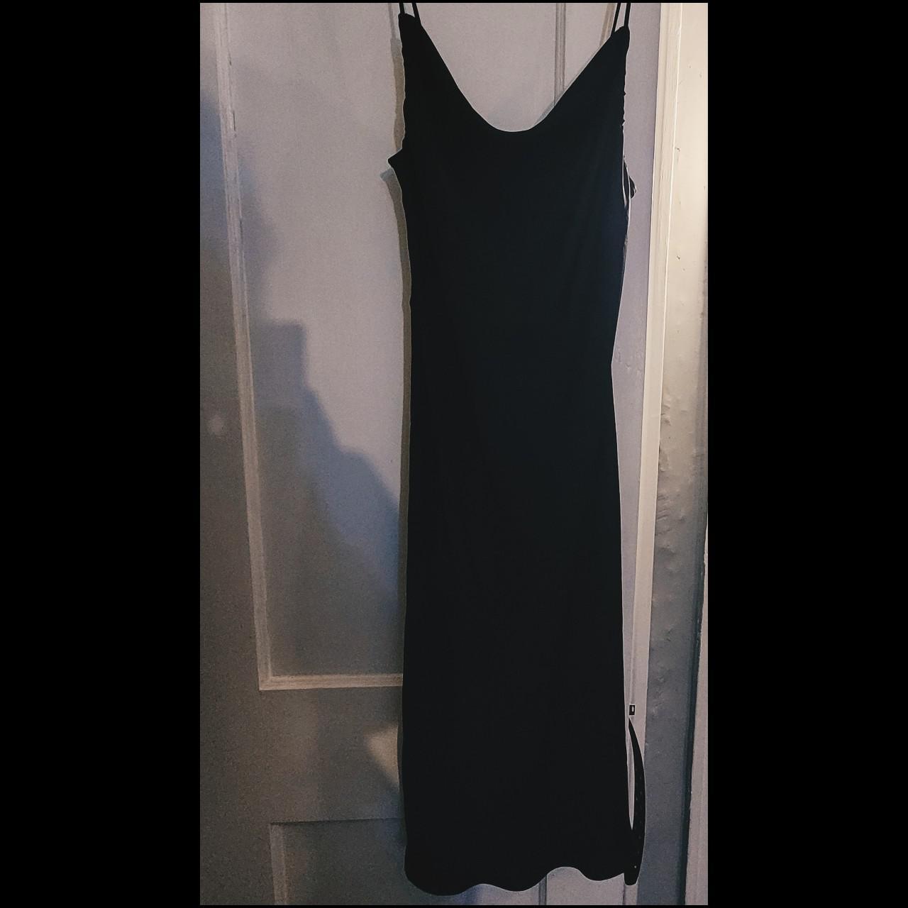 Silk Slip Dress, Adjustable at the top. #Black... - Depop