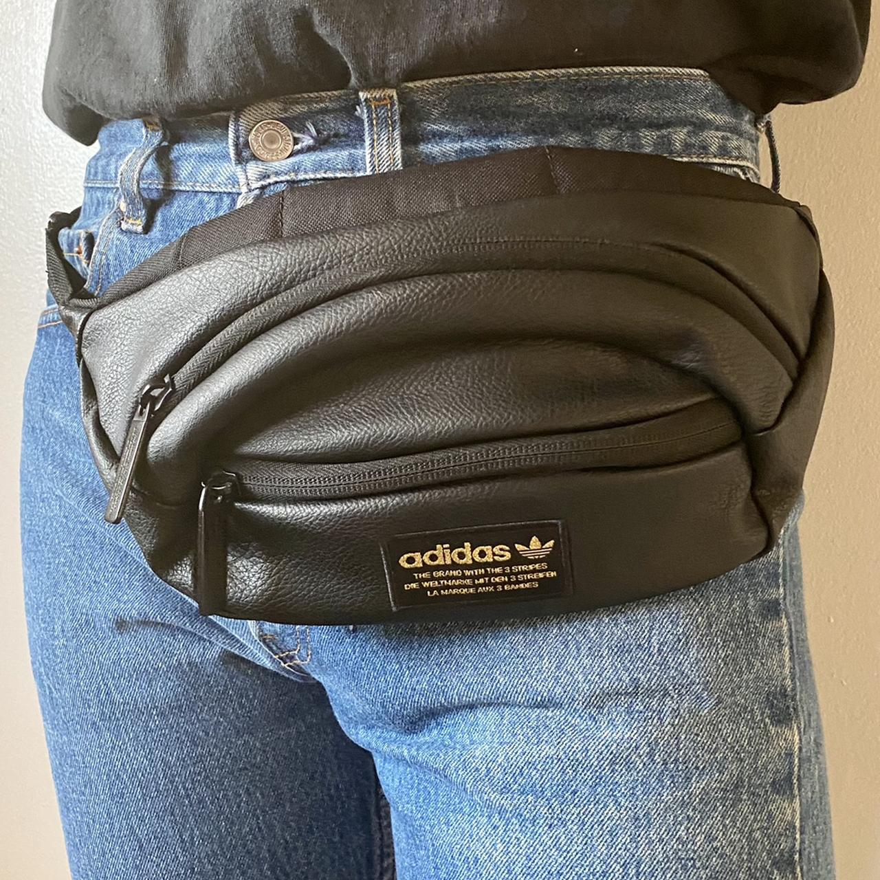 Adidas fanny bobby pack black leather