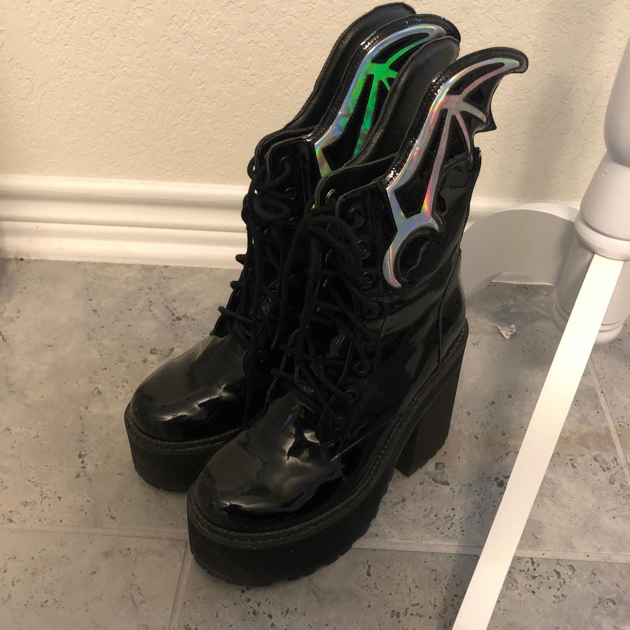 white platform boots dolls kill