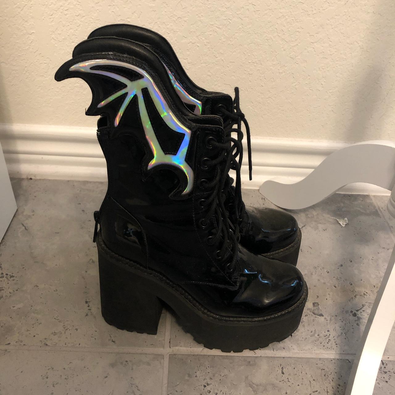 white platform boots dolls kill