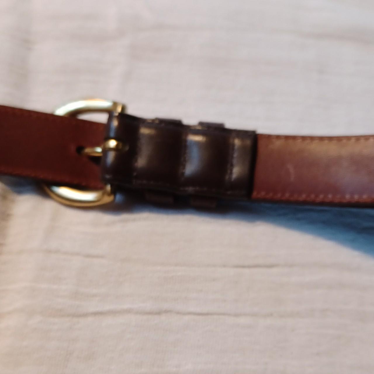 COACH 8400 Brown Leather Belt Womens Medium Solid... - Depop