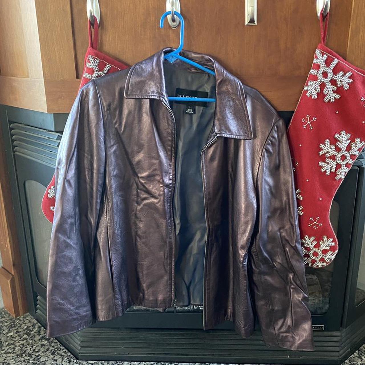 ellen tracy leather jacket