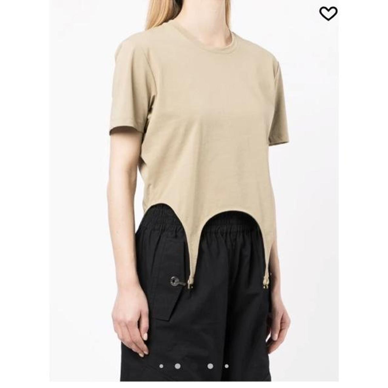 Dion Lee Women's Tan and Cream T-shirt (3)
