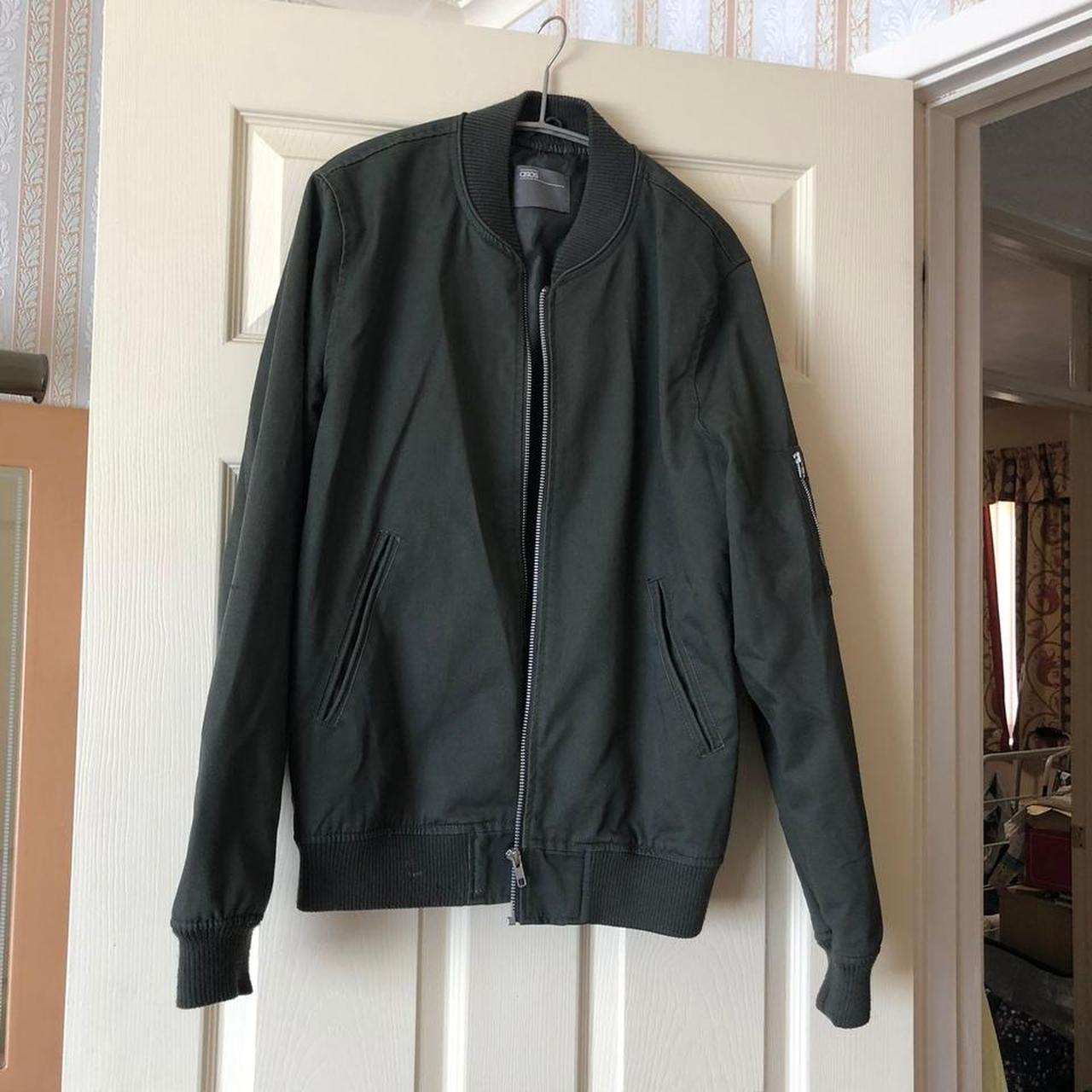 Men's Green and Khaki Jacket | Depop