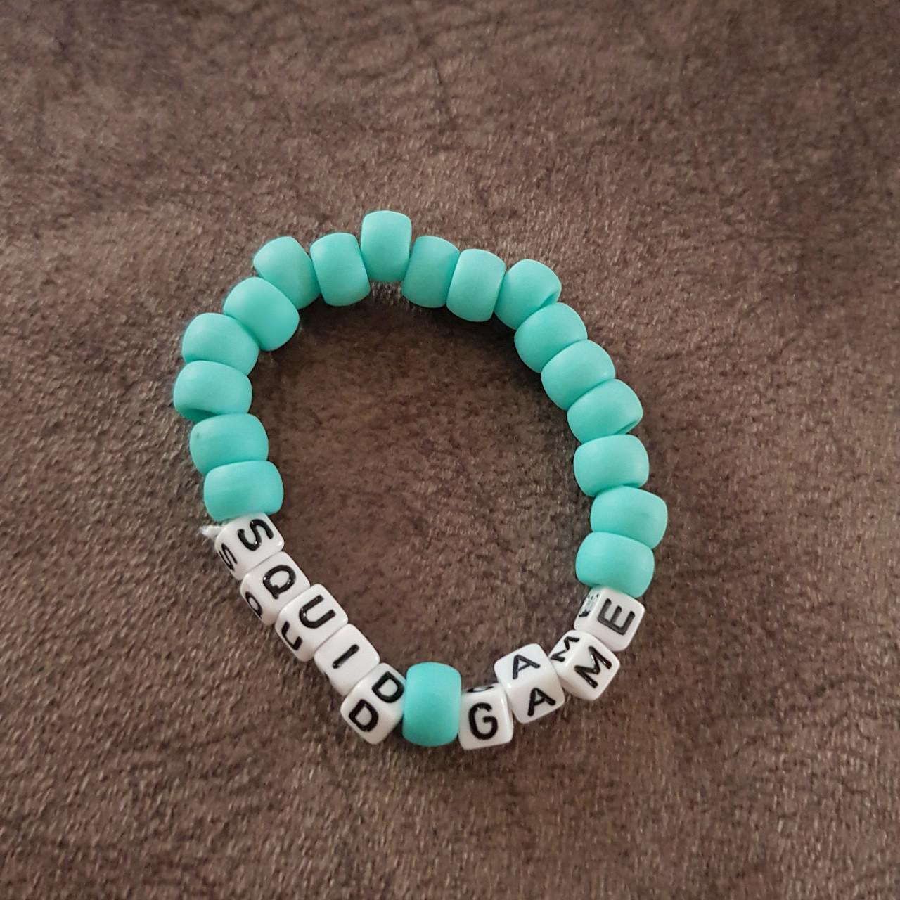 Squid game kandi bracelet . . . kandicuff perler... - Depop