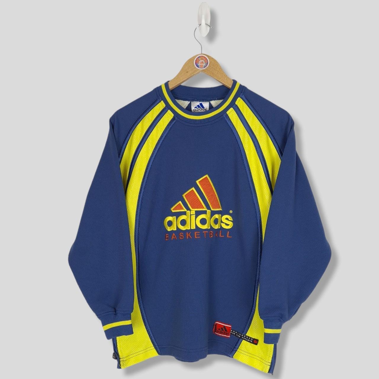 Vintage Adidas Basketball y2k sweatshirt jumper... - Depop