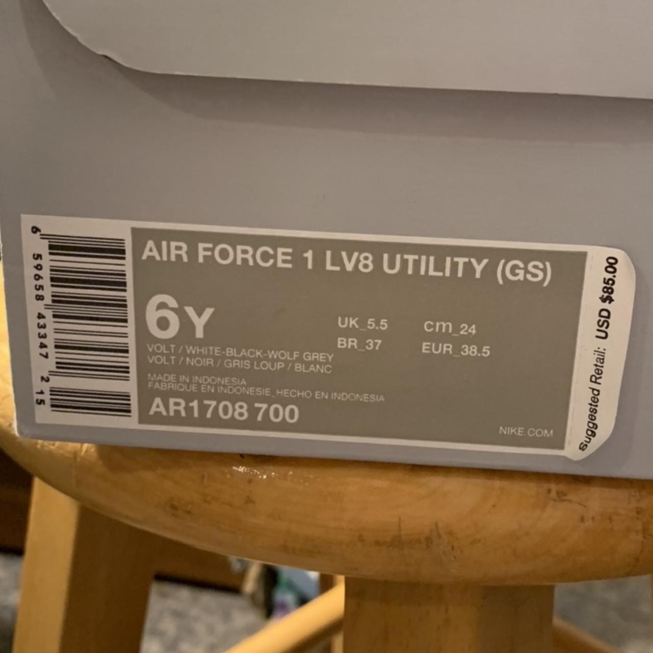 Nike Air Force 1 LV8 Utility 6Y White