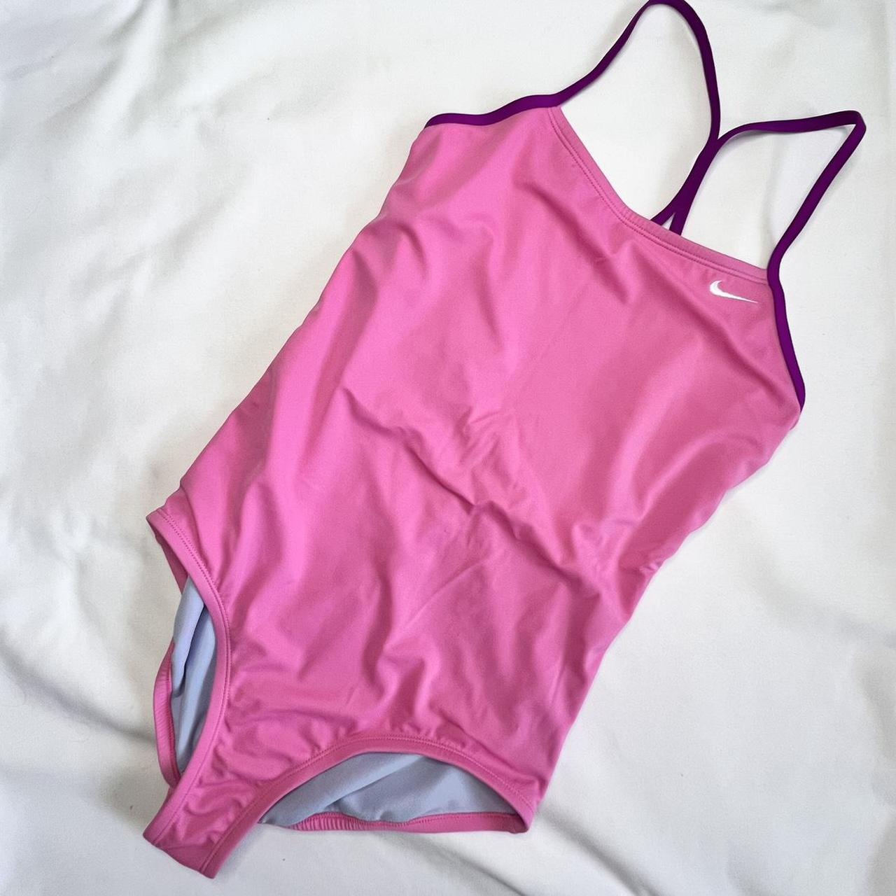 Nike one piece bathing suit 💗 Pink Nike bikini... - Depop