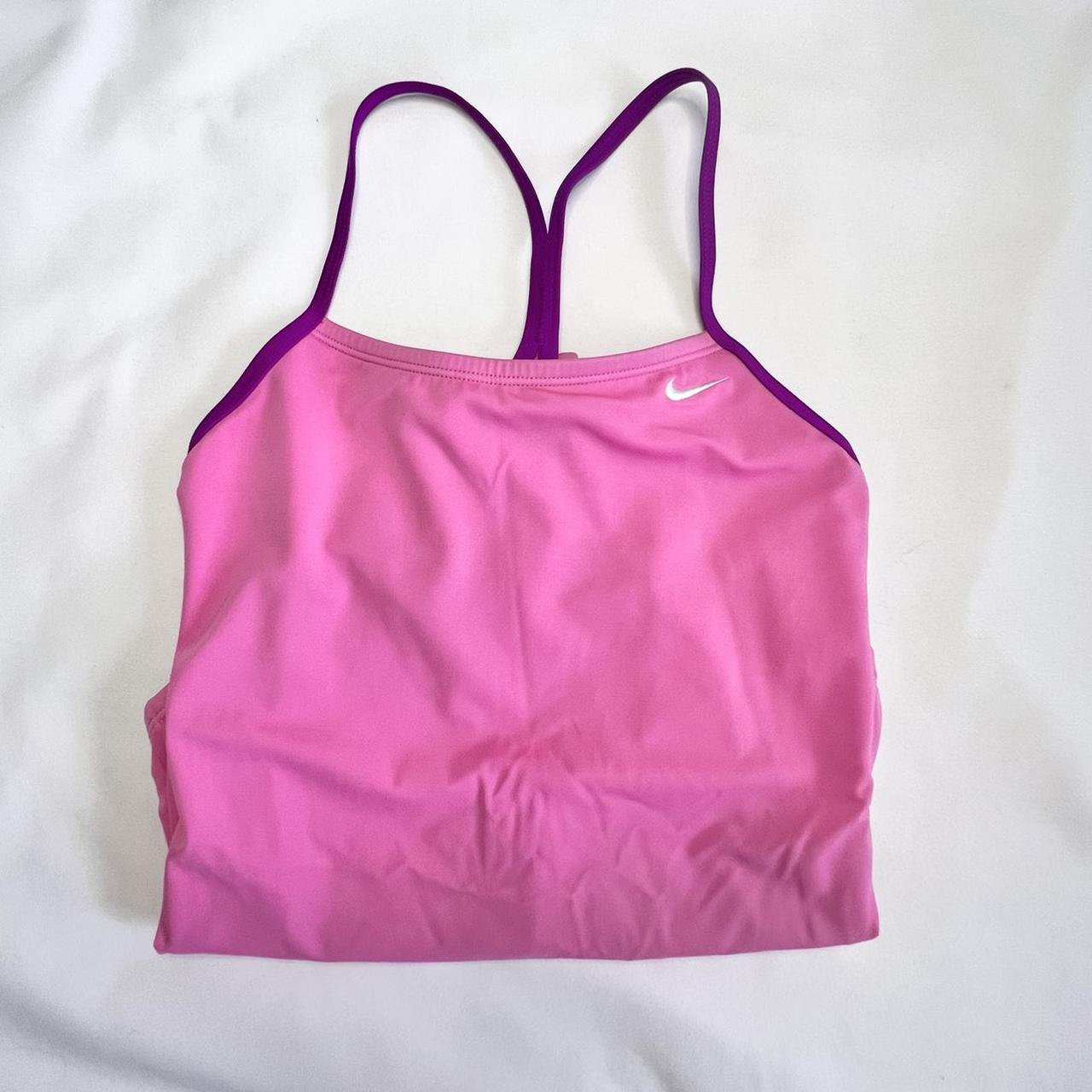 Nike one piece bathing suit 💗 Pink Nike bikini... - Depop
